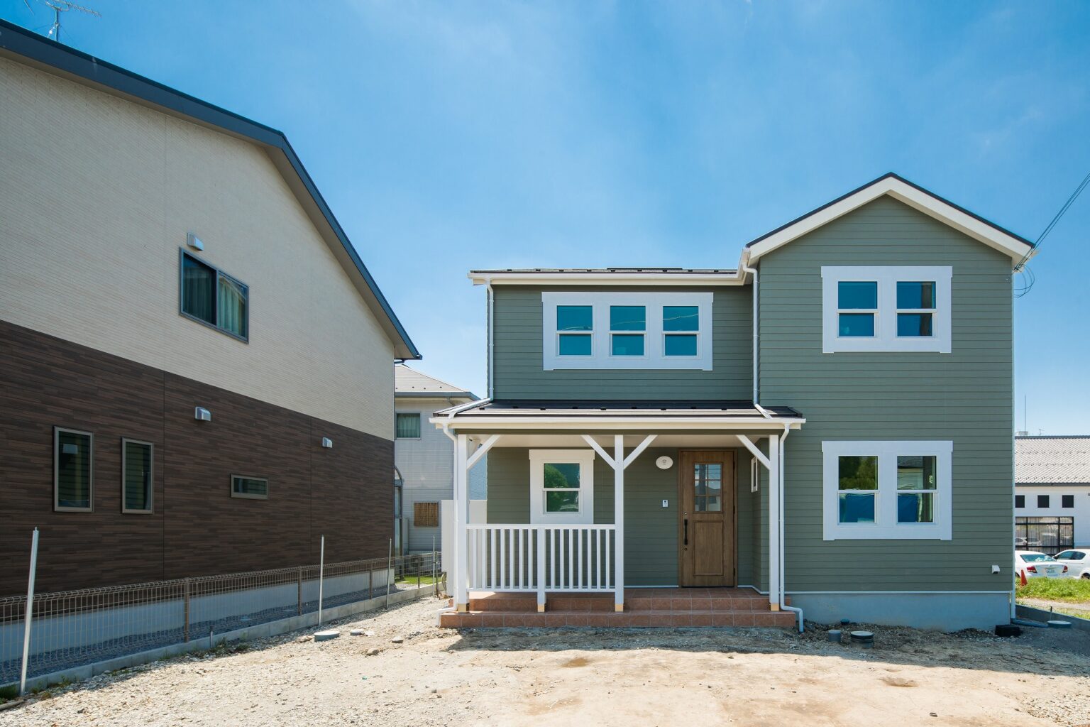 カリフォルニアスタイルアイランドカウンターの家