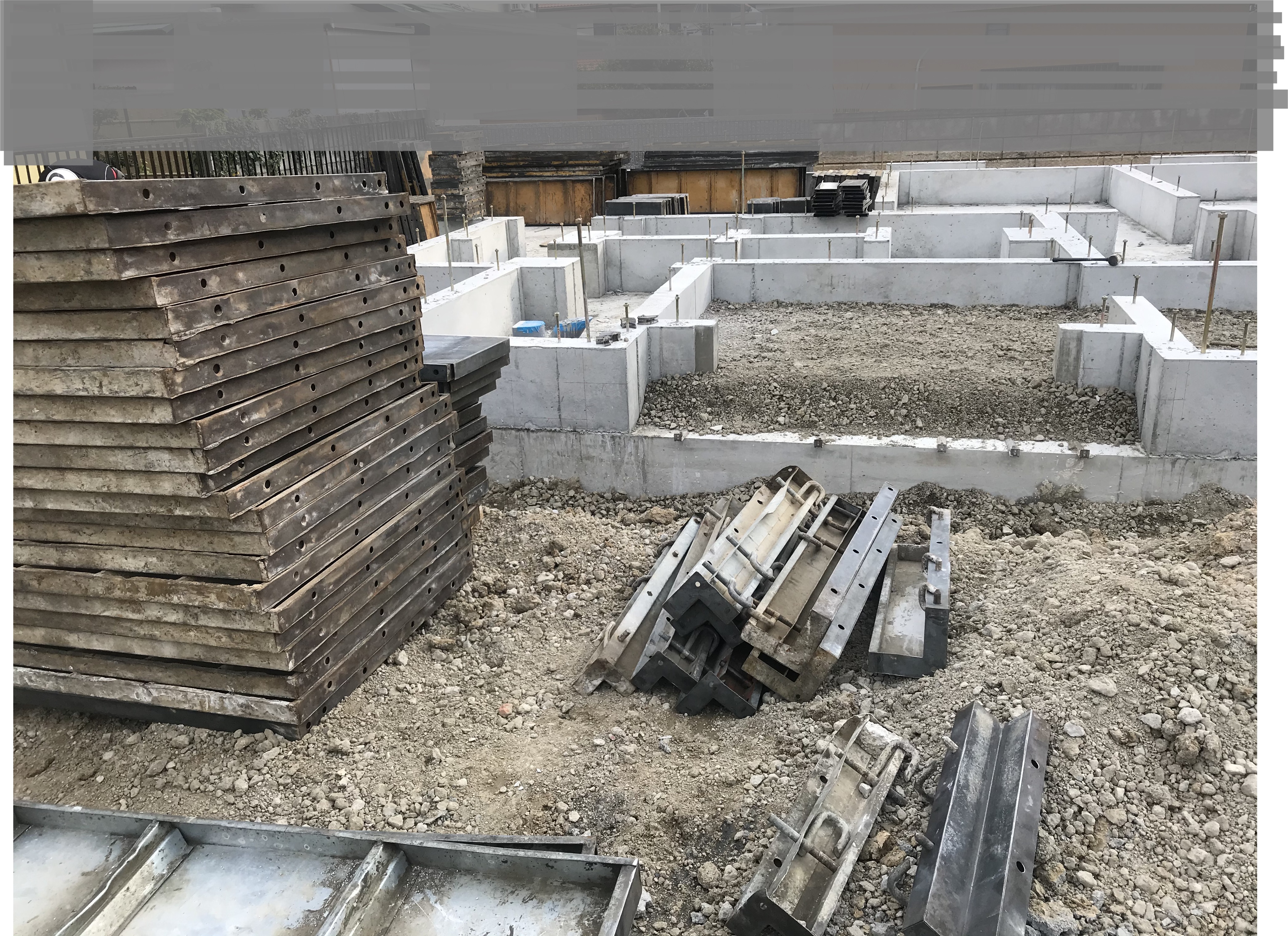 【基礎型枠解体】上牧町Ｔ様邸.新築工事現場